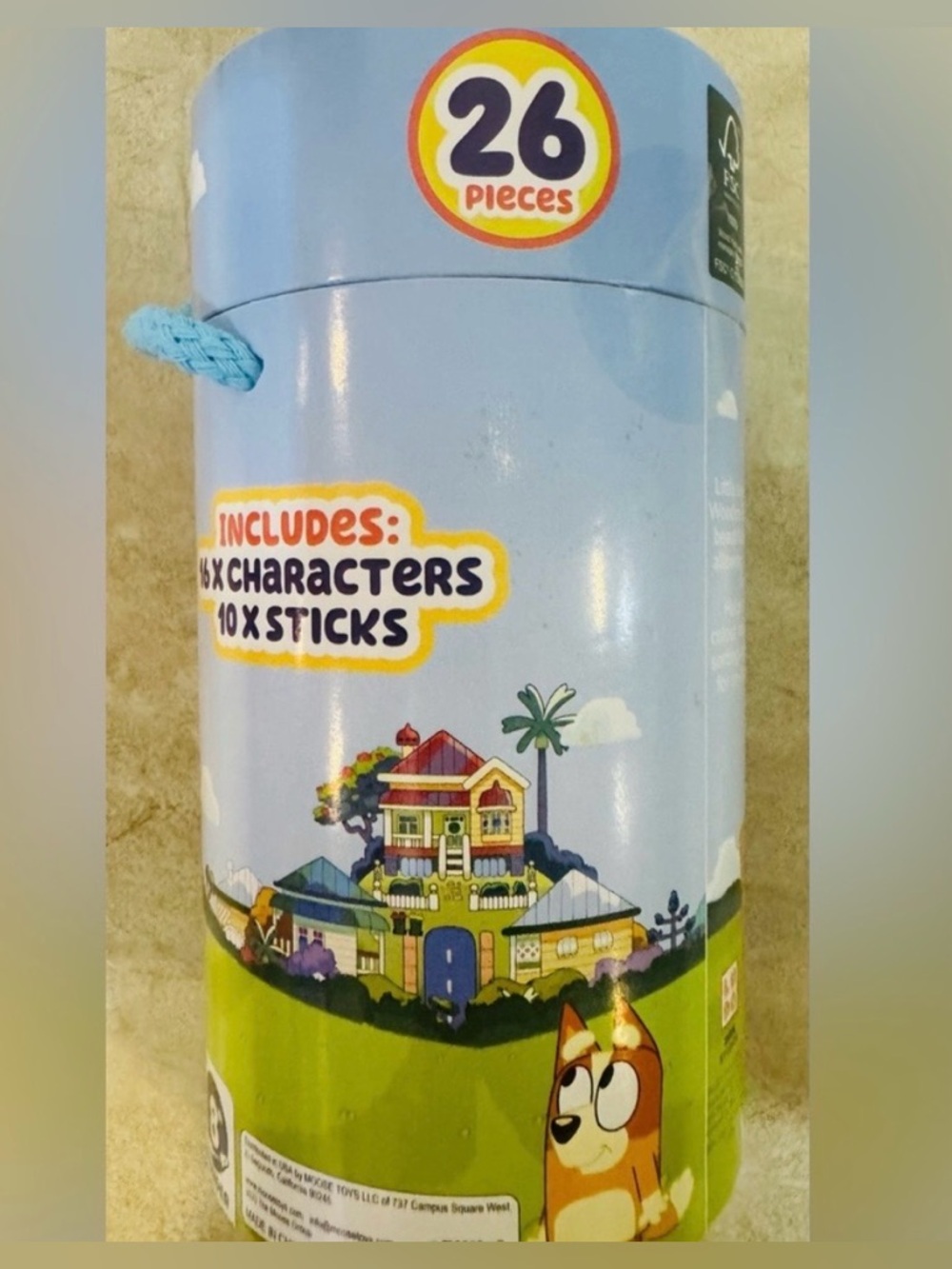 Bluey Wooden Stacking Game & Figure Play Set - Picture 9 of 14